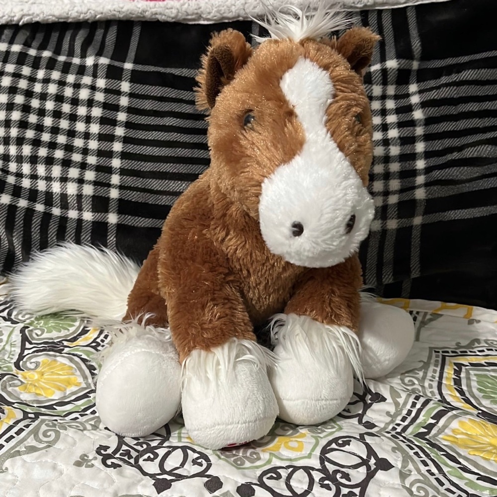 BABW Build-A-Bear Workshop Pony Clydesdale Horse Plush 2009
